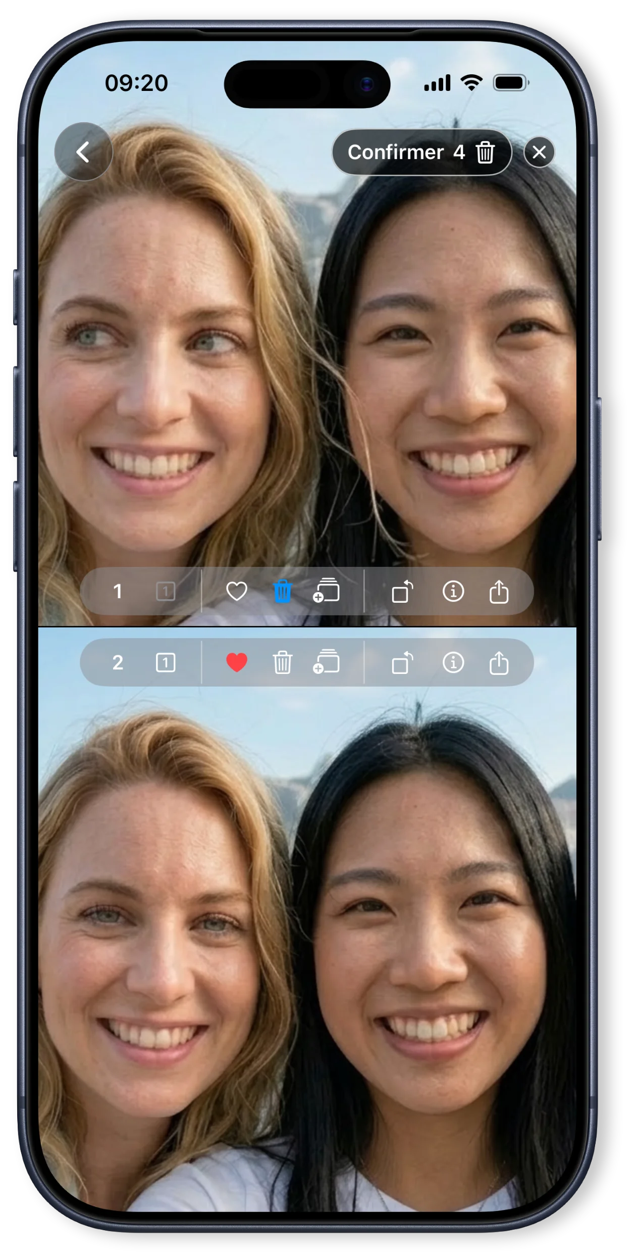 Comparez vos photos côte-à-côte avec un zoom synchronisé